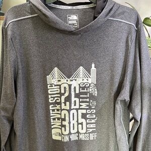 The North Face Gray Graphic Crewneck Lightweight Hoodie
